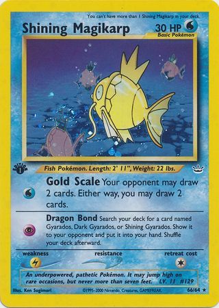 Shining Magikarp - 66/64 - Holo - 1st Edition available at 401 Games Canada