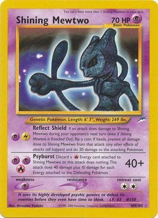 Shining Mewtwo - 109/105 - Shining Holo - Unlimited available at 401 Games Canada