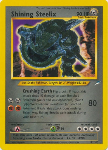 Shining Steelix - 112/105 - Shining Holo - Unlimited available at 401 Games Canada