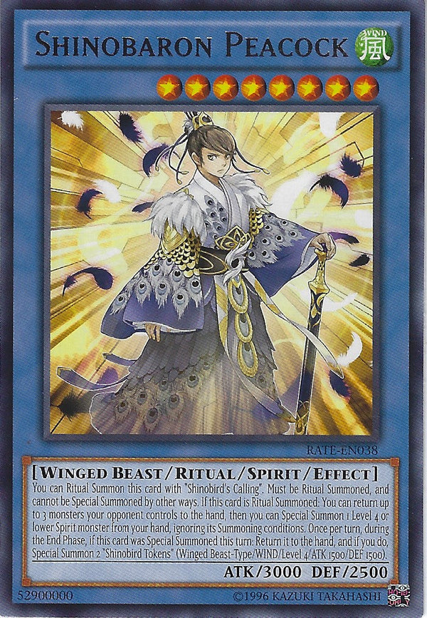 Shinobaron Peacock - RATE-EN038 - Rare - Unlimited available at 401 Games Canada