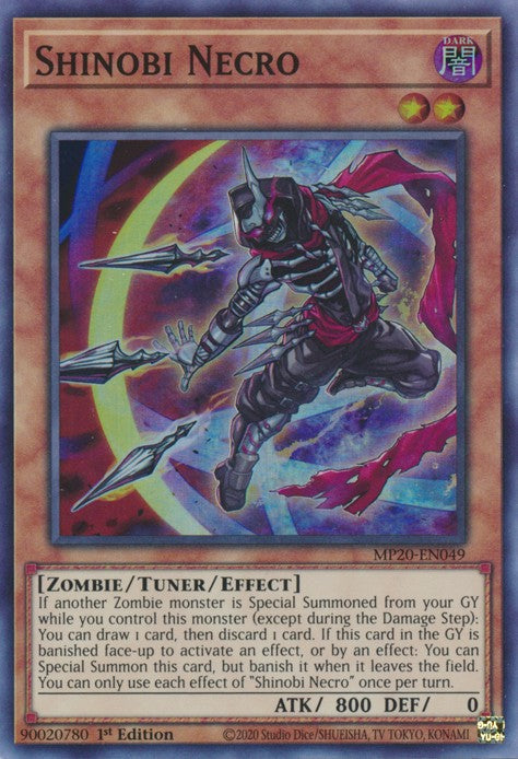 Shinobi Necro - MP20-EN049 - Super Rare - 1st Edition available at 401 Games Canada