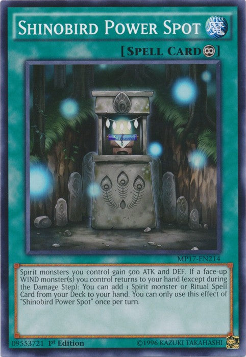 Shinobird Power Spot - MP17-EN214 - Common - 1st Edition available at 401 Games Canada