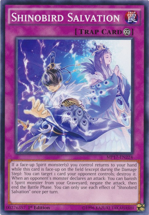 Shinobird Salvation - MP17-EN224 - Common - 1st Edition available at 401 Games Canada