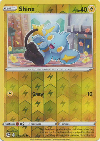 Shinx - 049/172 - Common - Reverse Holo available at 401 Games Canada