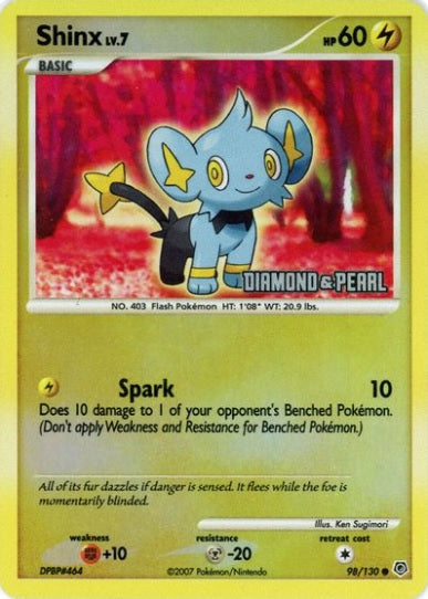 Shinx - 98/130 - Reverse Holo BK Promo available at 401 Games Canada