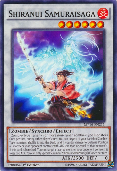 Shiranui Samuraisaga - MP16-EN211 - Common - 1st Edition available at 401 Games Canada