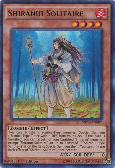 Shiranui Solitaire - MP17-EN082 - Ultra Rare - 1st Edition available at 401 Games Canada