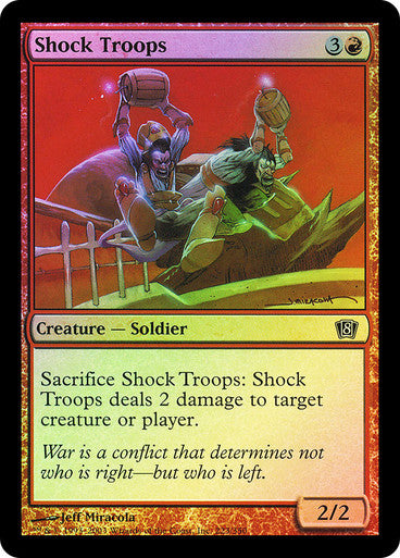 Shock Troops (Foil) (8ED) available at 401 Games Canada