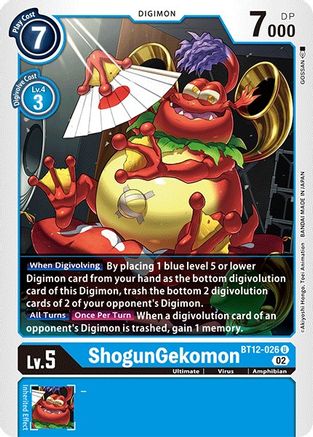 ShogunGekomon - BT12-026 - Uncommon available at 401 Games Canada