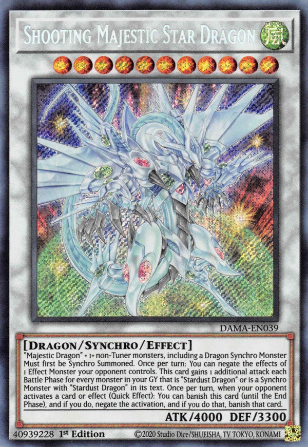 Shooting Majestic Star Dragon - DAMA-EN039 - Secret Rare - 1st Edition available at 401 Games Canada