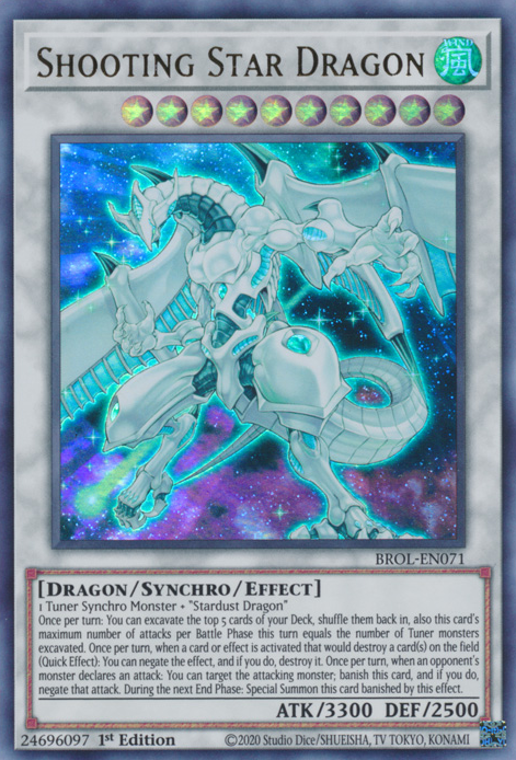 Shooting Star Dragon - BROL-EN071 - Ultra Rare - 1st Edition available at 401 Games Canada