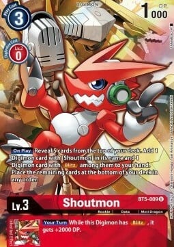 Shoutmon - BT5-009 - Promo (Tamer's Evolution Box 2) available at 401 Games Canada