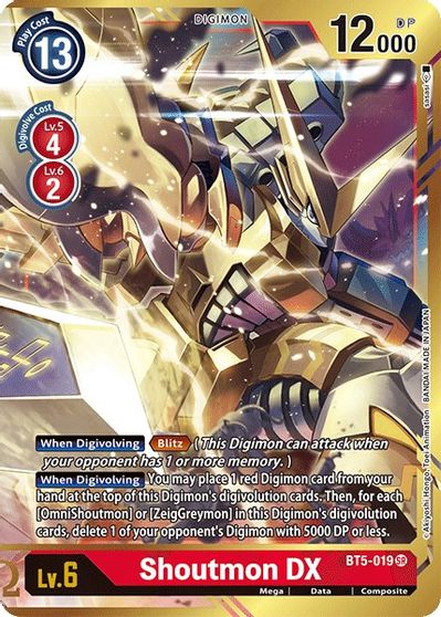 Shoutmon DX (Alternate Art) - BT5-019 - Super Rare available at 401 Games Canada