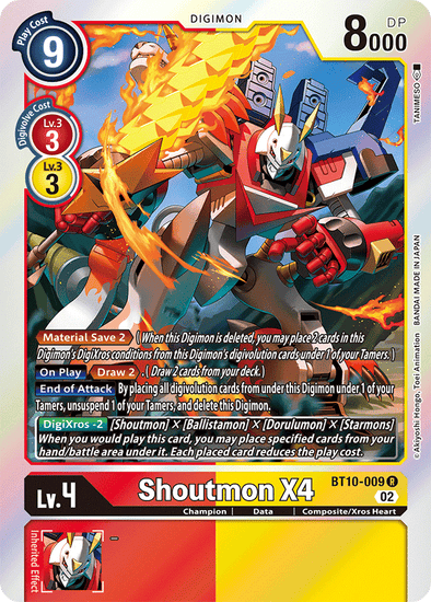 Shoutmon X4 - BT10-009 - Rare available at 401 Games Canada