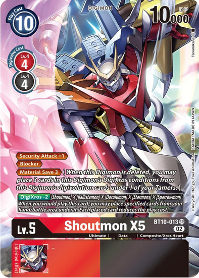 Shoutmon X5 (Alternate Art) - BT10-013 - Super Rare available at 401 Games Canada