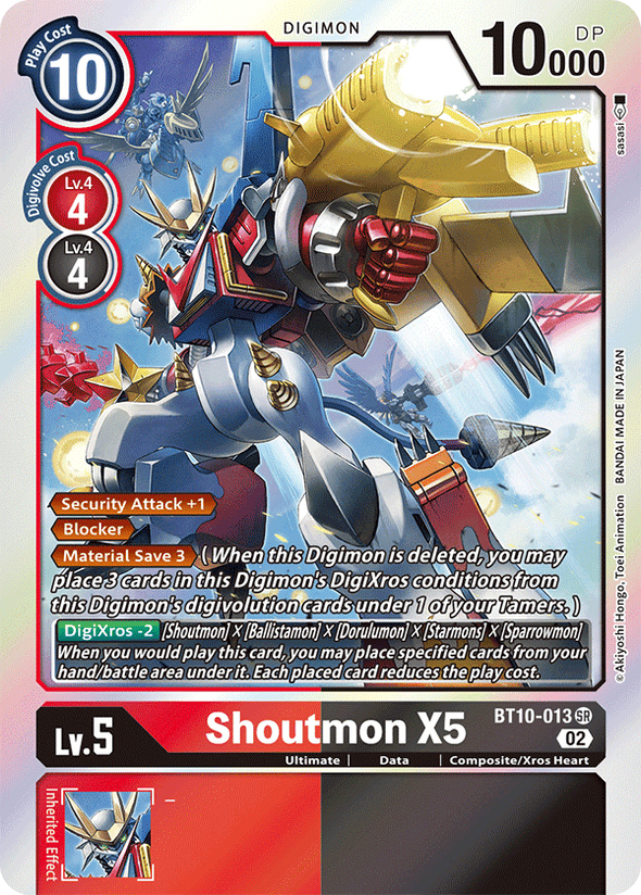 Shoutmon X5 - BT10-013 - Super Rare available at 401 Games Canada