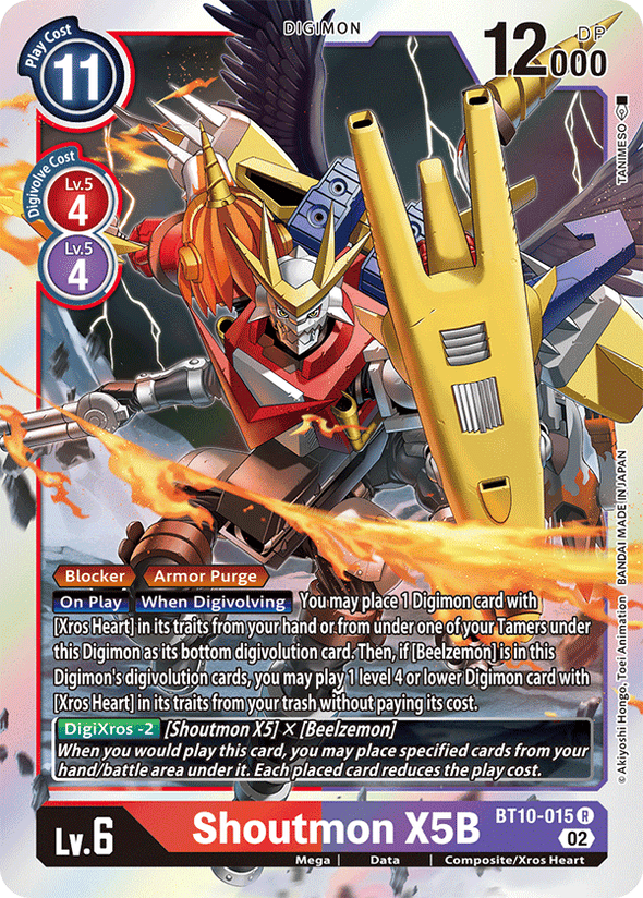 Shoutmon X5B - BT10-015 - Rare available at 401 Games Canada