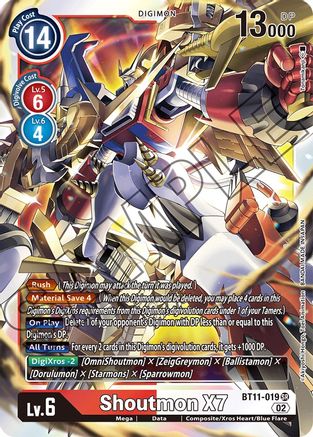 Shoutmon X7 - BT11-019 - Super Rare available at 401 Games Canada