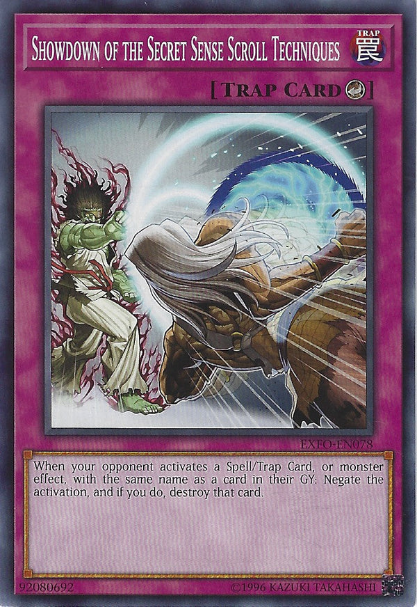 Showdown of the Secret Sense Scroll Techniques - EXFO-EN078 - Common - Unlimited available at 401 Games Canada