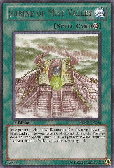 Shrine of Mist Valley - ORCS-EN060 - Rare - 1st Edition available at 401 Games Canada