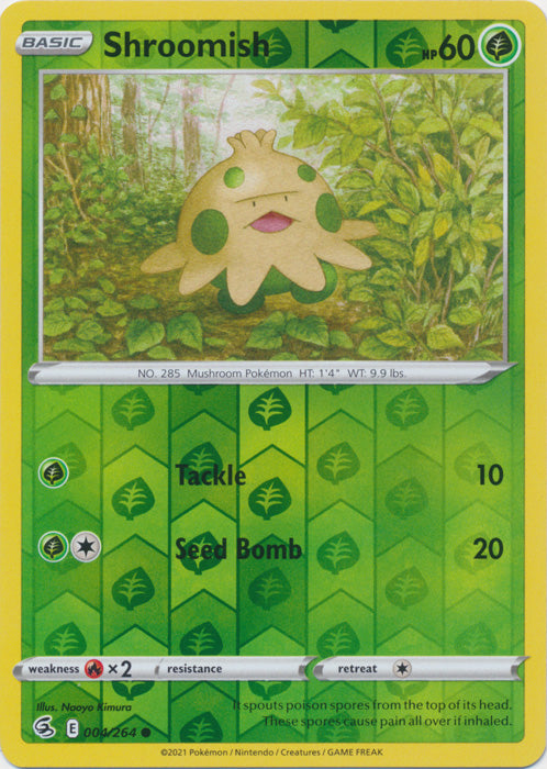 Shroomish - 004/264 - Common - Reverse Holo available at 401 Games Canada