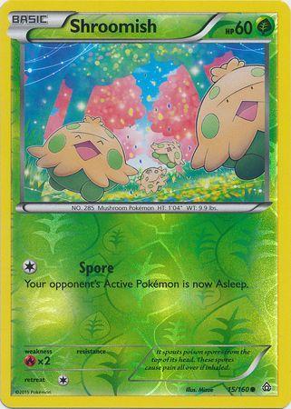 Shroomish - 15/160 - Common - Reverse Holo available at 401 Games Canada