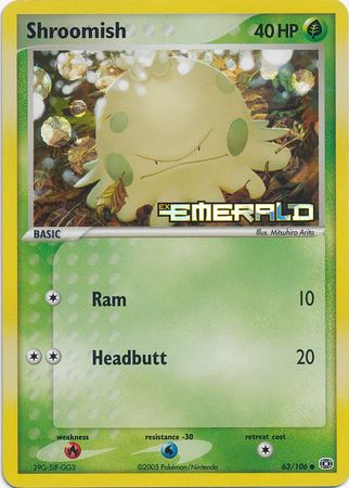 Shroomish - 63/106 - Common - Reverse Holo available at 401 Games Canada