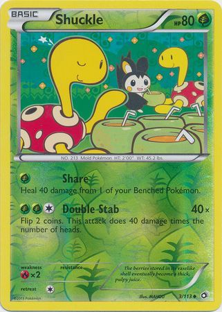 Shuckle - 3/113 - Uncommon - Reverse Holo available at 401 Games Canada