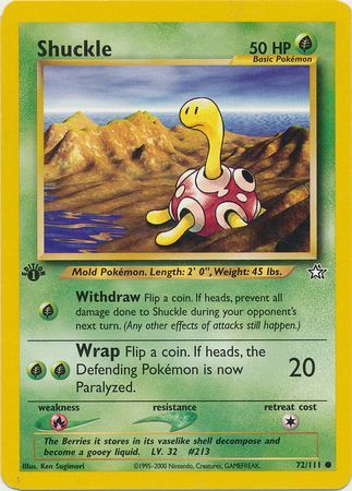 Shuckle - 72/111 - Common - 1st Edition available at 401 Games Canada