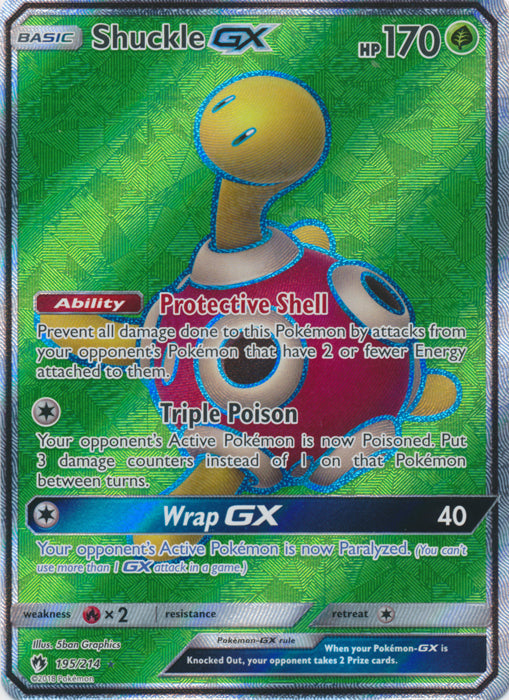 Shuckle GX - 195/214 - Full Art Ultra Rare available at 401 Games Canada