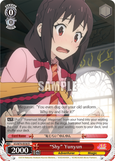 "Shy" Yunyun - KS/W76-E036 - Rare available at 401 Games Canada