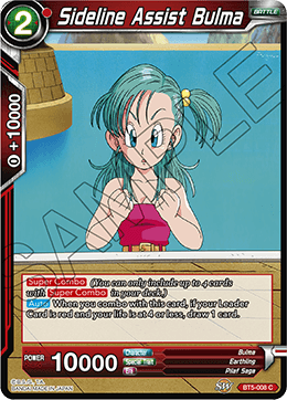 Sideline Assist Bulma - BT5-008 - Common available at 401 Games Canada