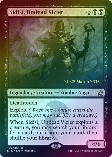 401 Games Canada - Sidisi, Undead Vizier - Prerelease Promo (Foil) (PDTK) 401 Games Canada - Sidisi, Undead Vizier - Prerelease Promo (Foil) (PDTK)
