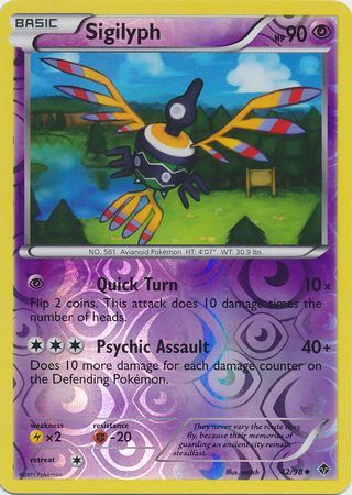 Sigilyph - 42/98 - Uncommon - Reverse Holo available at 401 Games Canada