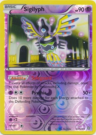 Sigilyph - 52/124 - Holo Rare - Reverse Holo available at 401 Games Canada