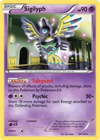 Sigilyph - 52/124 - Rare - Theme Deck Exclusive available at 401 Games Canada