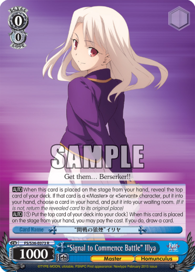 "Signal to Commence Battle" Illya - FS/S36-E073 - Rare available at 401 Games Canada