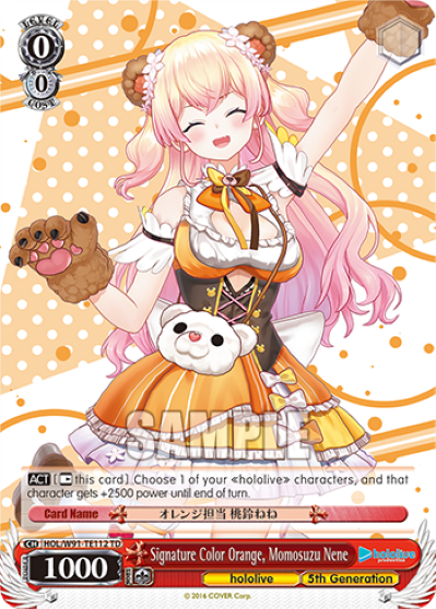 Signature Color Orange, Momosuzu Nene (TD) available at 401 Games Canada