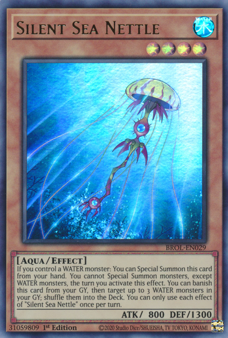 Silent Sea Nettle - BROL-EN029 - Ultra Rare - 1st Edition available at 401 Games Canada