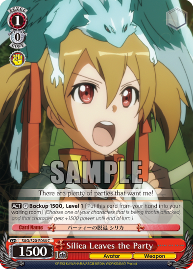 Silica Leaves the Party - SAO/S20-E064 - Common available at 401 Games Canada