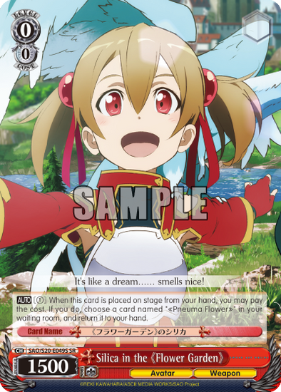 Silica in the Flower Garden - SAO/S20-E049S - Super Rare available at 401 Games Canada