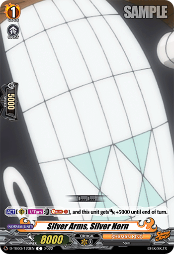 Silver Arms, Silver Horn - D-TB03/123 - Common available at 401 Games Canada