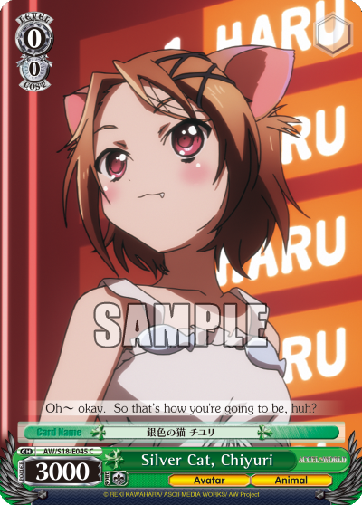 Silver Cat, Chiyuri - AW/S18-E045 - Common available at 401 Games Canada