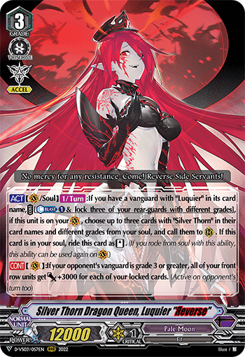 Silver Thorn Dragon Queen, Luquier 'Reverse' - D-VS03/057 - Triple Rare available at 401 Games Canada