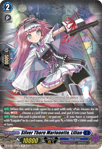 Silver Thorn Marionette, Lilian - D-BT08/038 - Rare available at 401 Games Canada