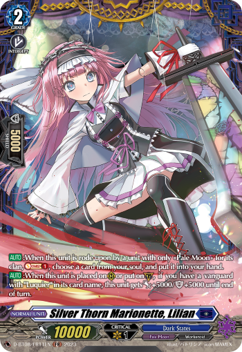 Silver Thorn Marionette, Lilian - D-BT08/FR11 - Frame Rare available at 401 Games Canada