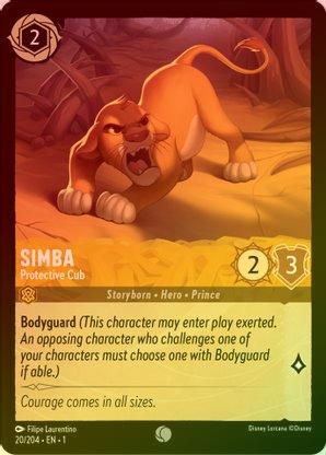 Simba (Protective Cub) - 20/204 - Common (Foil) available at 401 Games Canada