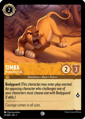 Simba (Protective Cub) - 20/204 - Common available at 401 Games Canada