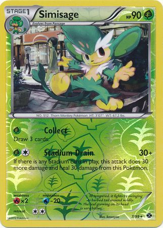 Simisage - 7/99 - Rare - Reverse Holo available at 401 Games Canada