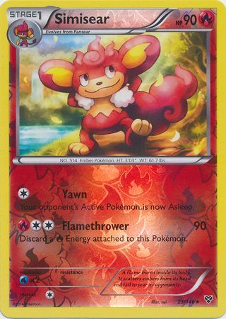 Simisear - 23/146 - Rare - Reverse Holo available at 401 Games Canada